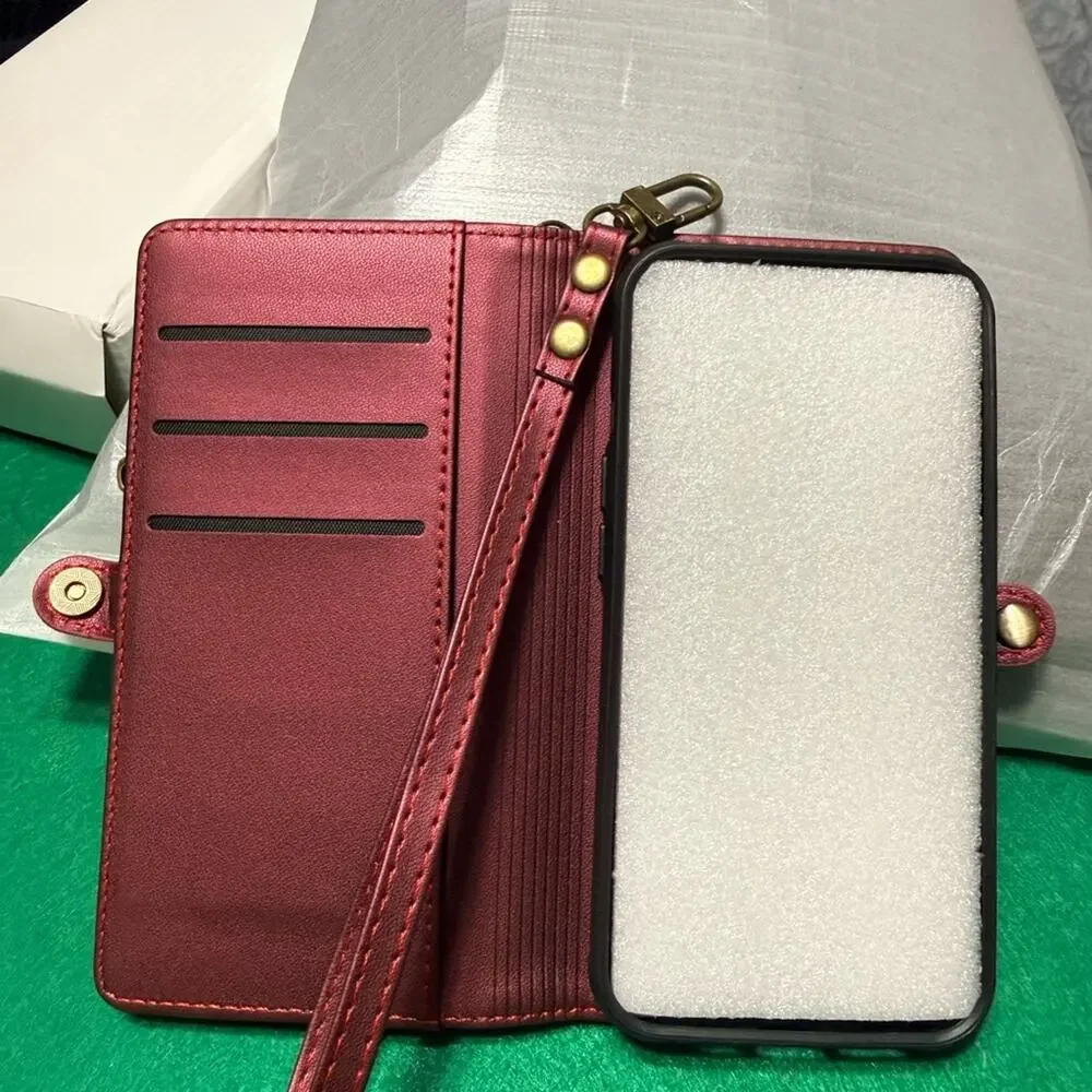 Elegant Red Tablet Case with Wrist Strap